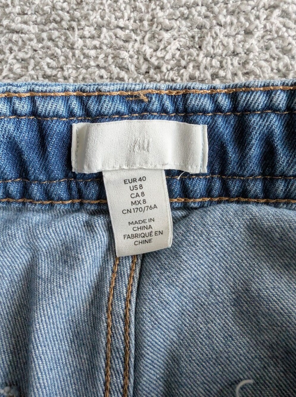 H&M Light Blue Wide Leg Flare Jeans - Picture 4 of 6